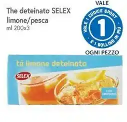 Famila Tè limone deteinato SELEX offerta