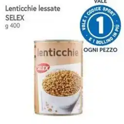 Famila Lenticchie lessate SELEX offerta