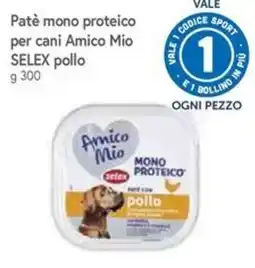 Famila Paté mono proteico per cani Amico Mio SELEX pollo offerta