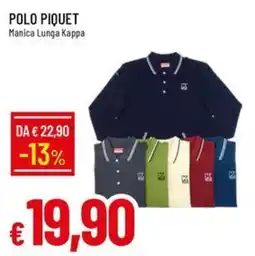 IperFamila Polo Piquet Manica Lunga Kappa offerta