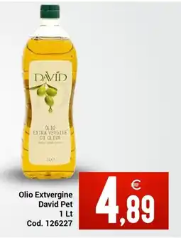 Centro Cash Olio Extra Vergine David Pet offerta