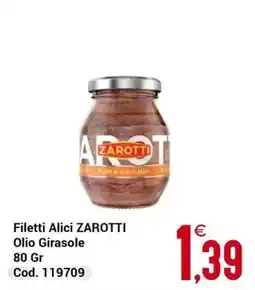 Centro Cash Filetti Alici Zarotti offerta