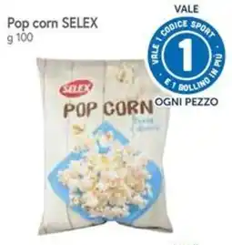Famila Pop corn SELEX offerta