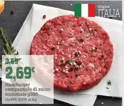 Banco Fresco Hamburger campagnolo di suino nazionale offerta