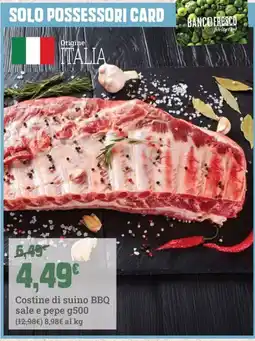 Banco Fresco Costine di suino BBQ offerta
