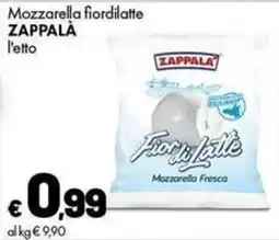 Supermercati Vinci Mozzarella fiordilatte Zappalà offerta