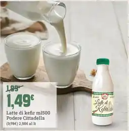 Banco Fresco Latte di kefir Podere Cittadella offerta