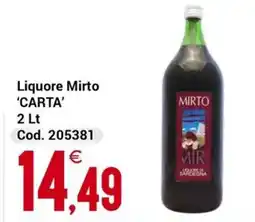 Centro Cash Liquore Mirto 'CARTA' offerta
