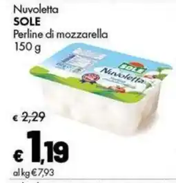 Supermercati Vinci Perline di mozzarella Nuvoletta Sole offerta