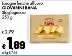 Supermercati Vinci Lasagne fresche all'uovo Giovanni Rana offerta