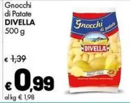 Supermercati Vinci Gnocchi di Patate Divella offerta