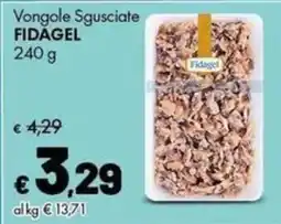 Supermercati Vinci Vongole Sgusciate FIDAGEL offerta