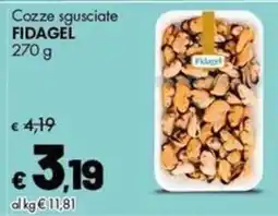 Supermercati Vinci Cozze sgusciate FIDAGEL offerta