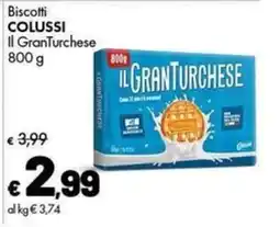 Supermercati Vinci Biscotti Colussi Il GranTurchese offerta