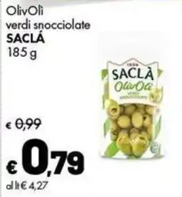 Supermercati Vinci Olivoli verdi snocciolate SAACLÀ offerta