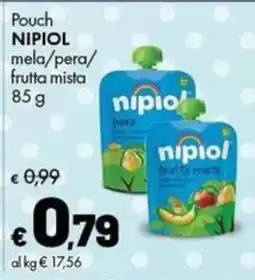 Supermercati Vinci Pouch Nipiol mela/pera/frutta mista offerta