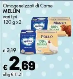 Supermercati Vinci Omogeneizzati di Cane MELLIN offerta