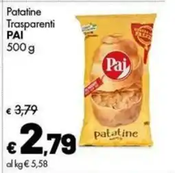 Supermercati Vinci Patatine Trasparenti Pai offerta