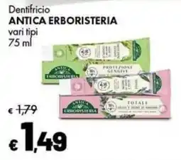 Supermercati Vinci Dentifricio Antica Erboristeria offerta