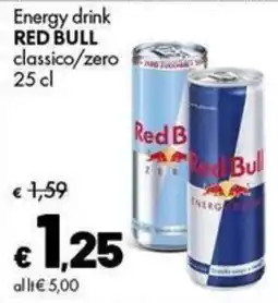 Supermercati Vinci Energy drink Red Bull classico/zero offerta