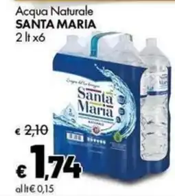Supermercati Vinci Acqua Naturale Santa Maria offerta