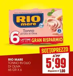 SpesAmica Rio Mare Tonno in olio di oliva offerta