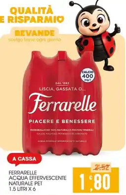 SpesAmica Ferrarelle acqua effervescente naturale pet offerta