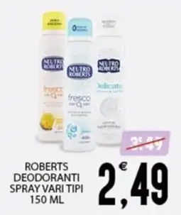 SpesAmica Roberts deodoranti spray vari tipi offerta