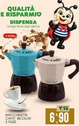 SpesAmica Macchinetta caffè bicolor offerta