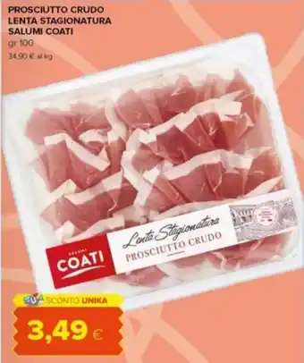 Tigre Amico Prosciutto crudo Lenta Stagionatura Coati offerta