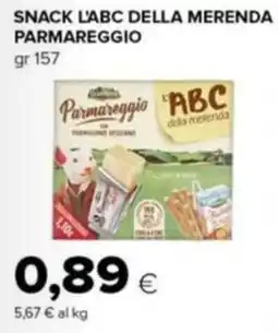Tigre Amico Snack l'abc della merenda Parmareggio offerta