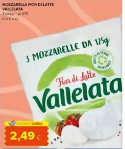 Tigre Amico Mozzarella fior di latte Vallelata offerta