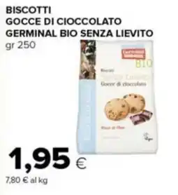 Tigre Amico Biscotti Gocce di Cioccolato Germinal Bio Senza Lievito offerta