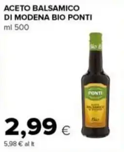 Tigre Amico Aceto balsamico di Modena bio Ponti offerta