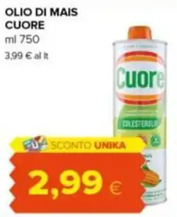Tigre Amico Olio di mais Cuore offerta