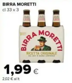 Tigre Amico Birra Moretti offerta