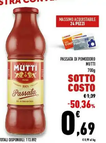 Conad Superstore Passata di pomodoro offerta