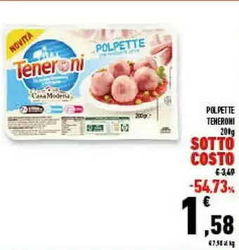 Conad Superstore Teneroni polpette offerta