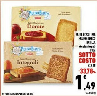 Conad Superstore Fette biscottate offerta