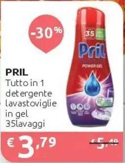 PiùMe Pril tutto in 1 detergente lavastoviglie in gel offerta
