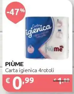 PiùMe Piùme carta igienica offerta