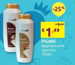 PiùMe Piùme Bagnoschiuma offerta
