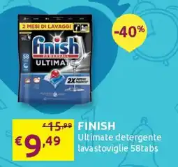 PiùMe Finish Ultimate detergente lavastoviglie offerta