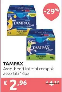 PiùMe Tampax assorbenti interni compak offerta