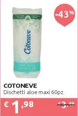 PiùMe Cotoneve Dischetti aloe maxi offerta