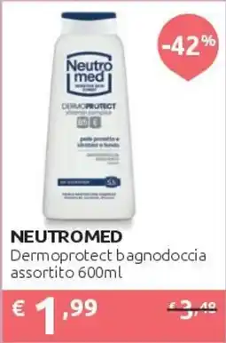 PiùMe Neutromed Dermoprotect bagnodoccia offerta