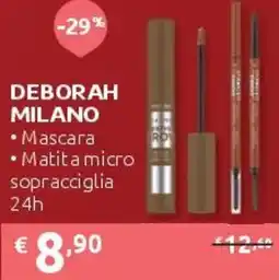 PiùMe Deborah milano Mascara Matita micro sopracciglia offerta