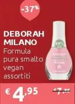PiùMe DEBORAH MILANO Formula pura smalto offerta
