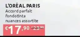 PiùMe L'Oréal Paris Accord parfait fondotinta nuance assortite offerta
