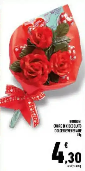 Conad Superstore Bouquet cuore di cioccolato offerta